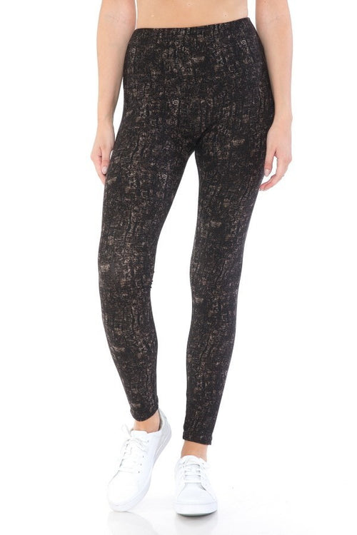 Yoga High Waist Leggings - Banded Lined Multi Printed Knit Legging Trendy Styles & Beauty CC54719